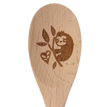 Load image into Gallery viewer, Sloths Wooden Spoon
