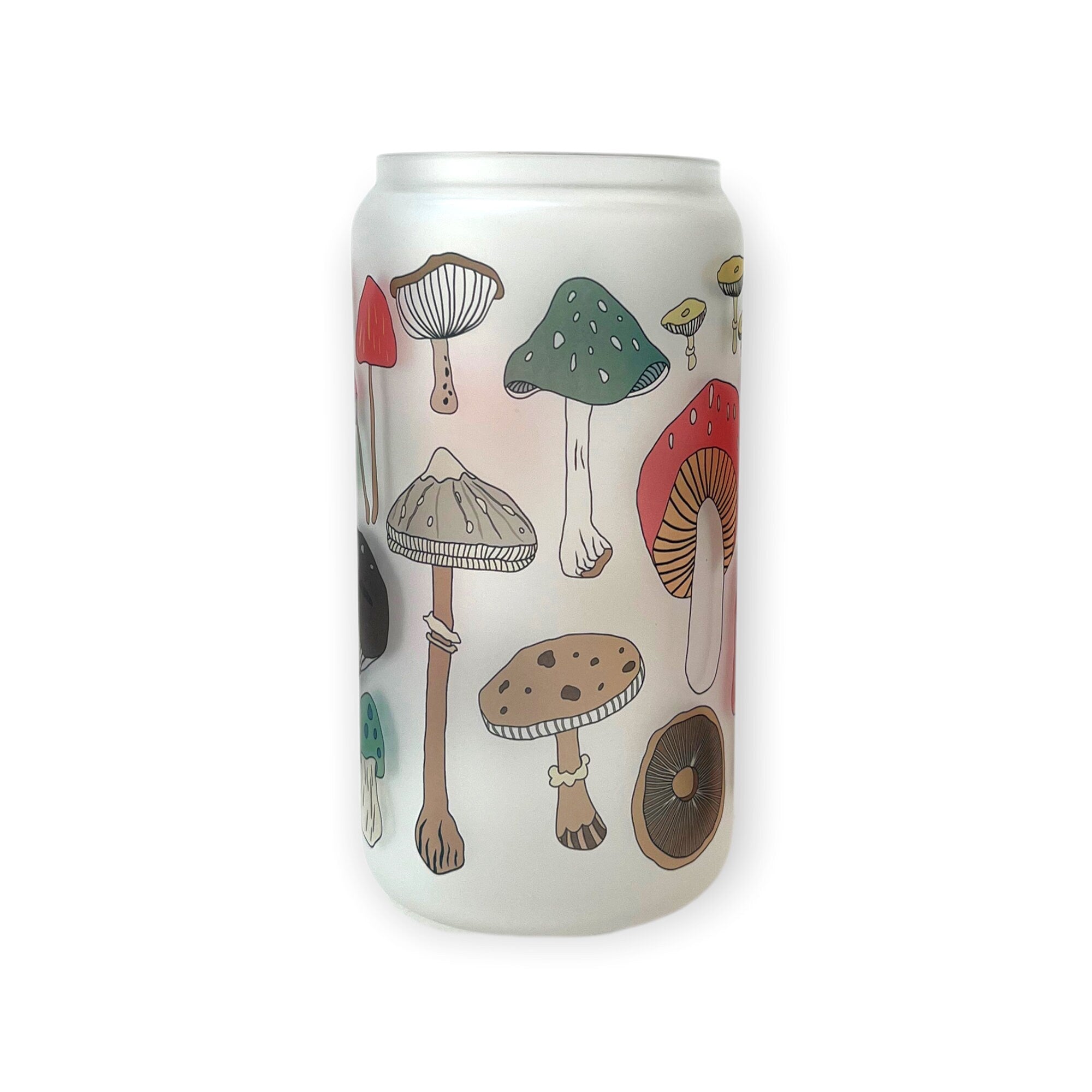 Mushrooms Glass Tumbler