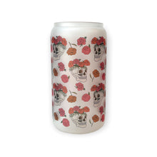 Load image into Gallery viewer, Skulls &amp; Roses Glass Tumbler

