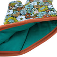 Load image into Gallery viewer, 70's Flowers Oven Mitt
