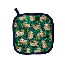 Load image into Gallery viewer, Lazy Day Sloths Pot holder
